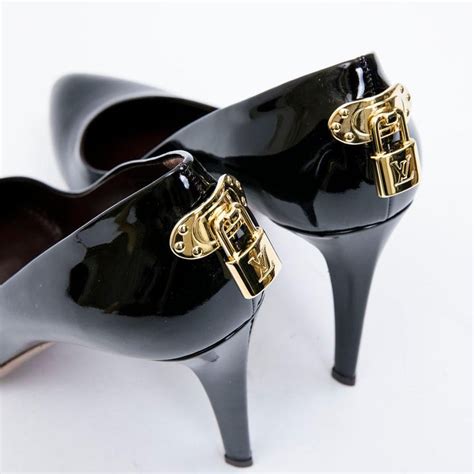 black stiletto louis vuitton|Louis Vuitton high heel shoes.